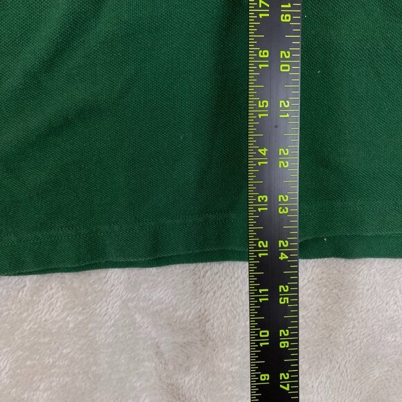 Vans Mens Green Polo Shirt Medium Loose Fit 100% Cotton Classic Casual Style - Picture 3 of 11